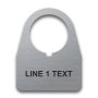 Stainless Steel Legend Plate - 22mm Traditional 180 - 1 Line