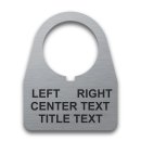 Stainless Steel Legend Plate - 22mm Traditional 180 - Selector Switch