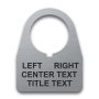 Stainless Steel Legend Plate - 22mm Traditional 180 - Selector Switch