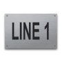 Stainless Steel Nameplate - 4" x 6" - 2" Text