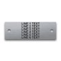 Stainless Steel Nameplate - 1" x 3" - 1/8" Text - Mtg Holes