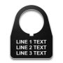 Heavy-Duty Plastic Legend Plate - 22mm Traditional 180 - 3 Lines