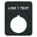 (image for) Textured Plastic Legend Plate - 22mm Rectangular - 1 Line