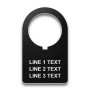 Heavy-Duty Plastic Legend Plate - 22mm AB 800F-180 12X Font S - 3 Lines