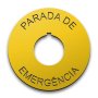 Heavy-Duty Plastic Legend Plate - 22mm Emergency Stop - French