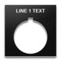 Heavy-Duty Plastic Legend Plate - 30mm 800T - 1 Line