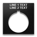 Heavy-Duty Plastic Legend Plate - 30mm 800T - 2 Lines