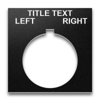Heavy-Duty Plastic Legend Plate - 30mm 800T - Selector Switch