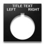 Heavy-Duty Plastic Legend Plate - 30mm 800T - Selector Switch