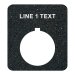 (image for) Textured Plastic Legend Plate - 30mm Rectangular - 1 Line