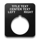 Heavy-Duty Plastic Legend Plate - 30mm Rectangular - Selector Switch