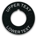 Heavy-Duty Plastic Legend Plate - 30mm Round - Any Text or Color