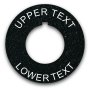 Heavy-Duty Plastic Legend Plate - 30mm Round - Any Text or Color