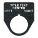 (image for) Textured Plastic Legend Plate - 30mm Traditional - Selector Switch