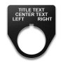 Heavy-Duty Plastic Legend Plate - 30mm Traditional - Selector Switch