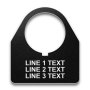 Heavy-Duty Plastic Legend Plate - 30mm Traditional 180 - 3 Lines