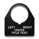 Heavy-Duty Plastic Legend Plate - 30mm Traditional 180 - Selector Switch