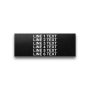 Heavy-Duty Plastic Nameplate - 1 1/2" x 4" - 3/16" Text