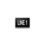 Heavy-Duty Plastic Nameplate - 2" x 3" - 1" Text