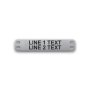 Engraved Stainless Steel Cable Tag - 1/2" x 2 3/4" - 3/16" Text