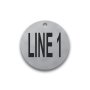 Engraved Stainless Steel Valve Tag - 2" Round - 1" Text
