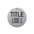 fiber laser marked stainless steel valve tag