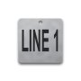 Engraved Stainless Steel Valve Tag - 2" Square - 1" Text