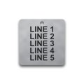 fiber laser marked stainless steel conduit tag