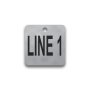 Engraved Stainless Steel Valve Tag - 1 1/2" Square - 3/4" Text