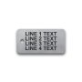 Engraved Stainless Steel Valve Tag - 1 1/8" x 2 1/4" - 3/16" Text