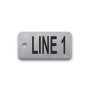 Engraved Stainless Steel Valve Tag - 1 1/8" x 2 1/4" - 3/4" Text