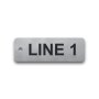 Engraved Stainless Steel Valve Tag - 1" x 3" - 1/2" Text