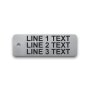 Engraved Stainless Steel Valve Tag - 1" x 3" - 1/4" Text