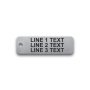 Engraved Stainless Steel Valve Tag - 3/4" x 2 1/2" - 3/16" Text