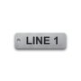 Engraved Stainless Steel Valve Tag - 3/4" x 2 1/2" - 3/8" Text