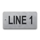Engraved Stainless Steel Valve Tag - 2" x 4" - 1" Text