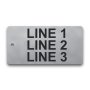 Engraved Stainless Steel Valve Tag - 2" x 4" - 1/2" Text
