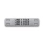 Engraved Stainless Steel Cable Tag - 3/4" x 3 1/2" - 3/16" Text