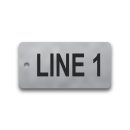 Engraved Stainless Steel Valve Tag - 1 1/2" x 3" - 3/4" Text