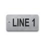 Engraved Stainless Steel Valve Tag - 1 1/2" x 3" - 3/4" Text
