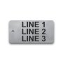 Engraved Stainless Steel Valve Tag - 1 1/2" x 3" - 3/8" Text