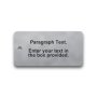 Engraved Stainless Steel Valve Tag - 1 1/2" x 3" - 3/16" Text
