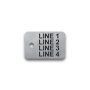 Engraved Stainless Steel Valve Tag - 1" x 1 1/2" - 3/16" Text