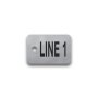 Engraved Stainless Steel Valve Tag - 1" x 1 1/2" - 1/2" Text