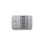 Engraved Stainless Steel Valve Tag - 1" x 1 1/2" - 1/8" Text