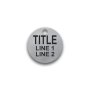 Engraved Stainless Steel Valve Tag - 1 1/4" Round - 5/16" Text