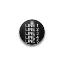 Engraved Heavy-Duty Plastic Valve Tag - 1 1/4" Round - 5/32" Text