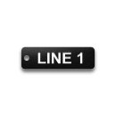 Engraved Heavy-Duty Plastic Valve Tag - 3/4" x 2 1/2" - 3/8" Text