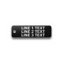 Engraved Heavy-Duty Plastic Valve Tag - 3/4" x 2 1/2" - 3/16" Text