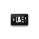Engraved Heavy-Duty Plastic Valve Tag - 1" x 1 1/2" - 1/2" Text